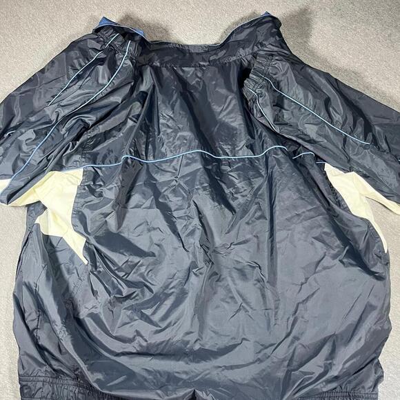 Wilson Men's Golf Windbreaker Jacket XL Black with Blue Trim Mens size XL - Picture 7 of 7